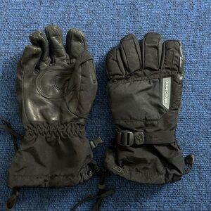 Dakine Medium EUC Waterproof Winter Gloves Wrist Pull Leather Palm Warm
